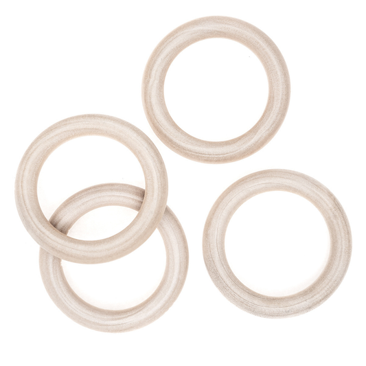 Holzring für Makramee Ø 70 mm - Naturring für DIY & Boho-Deko
