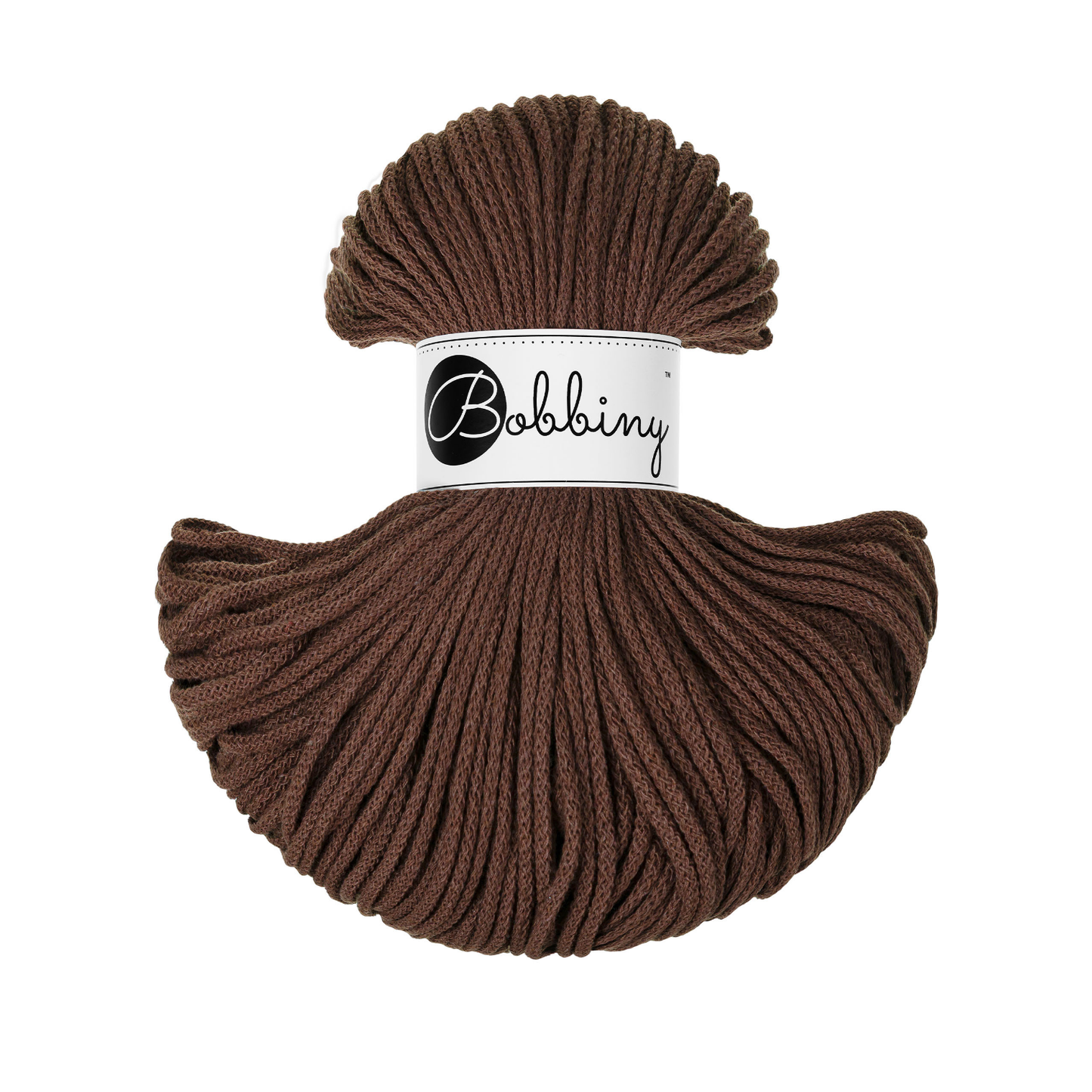 Bobbiny Flechtkordel Chocolate Brown Ø 3 mm