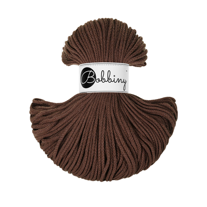 Bobbiny Flechtkordel Chocolate Brown Ø 3 mm