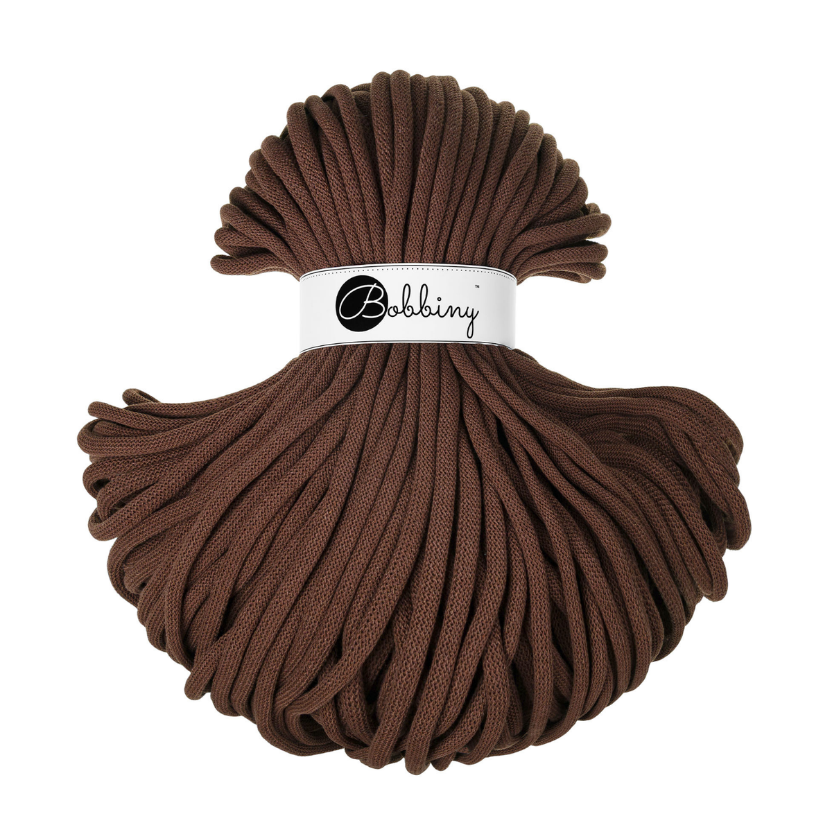 Bobbiny Flechtkordel Chocolate Brown Ø 9 mm