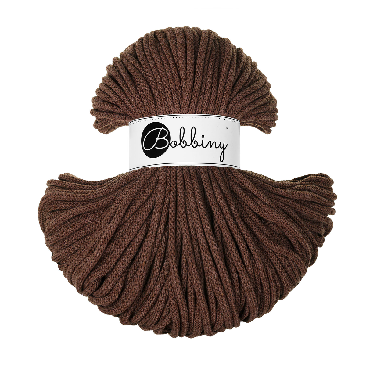 Bobbiny Flechtkordel Chocolate Brown Ø 5 mm