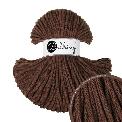 Bobbiny Flechtkordel Chocolate Brown Ø 5 mm