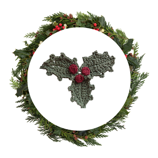 Häkelmuster Mistelzweig – Traditionelle Weihnachtsdeko häkeln