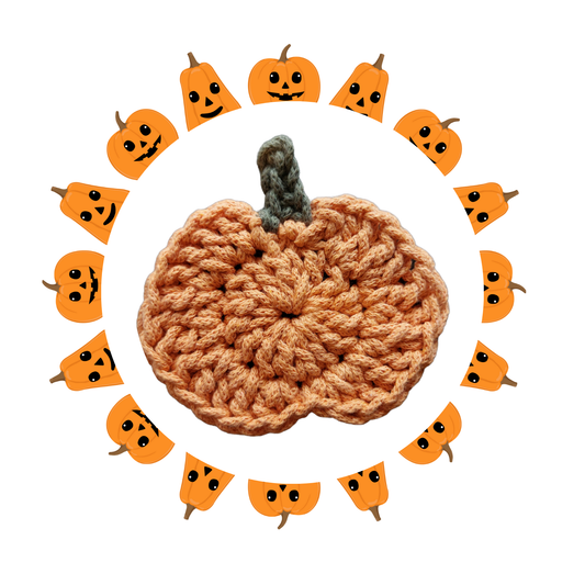 Häkelmuster Kürbis-Untersetzer – Halloween & Herbstdeko PDF