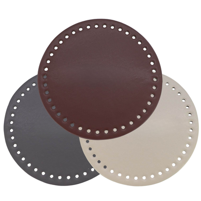 Taschenboden Kunstleder Rund 18cm für Häkeltaschen & Rucksäcke