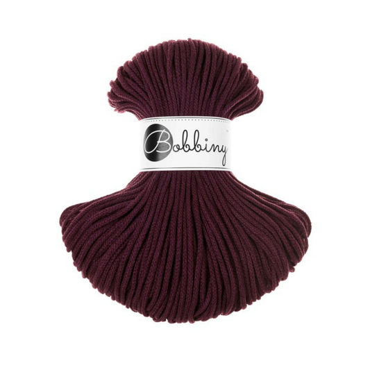 Bobbiny Flechtkordel Burgundy Ø 3 mm