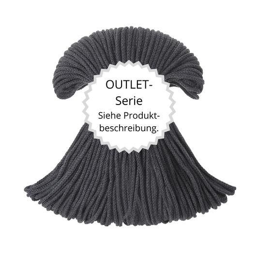 OUTLET Flechtkordel Charcoal Ø 3 mm
