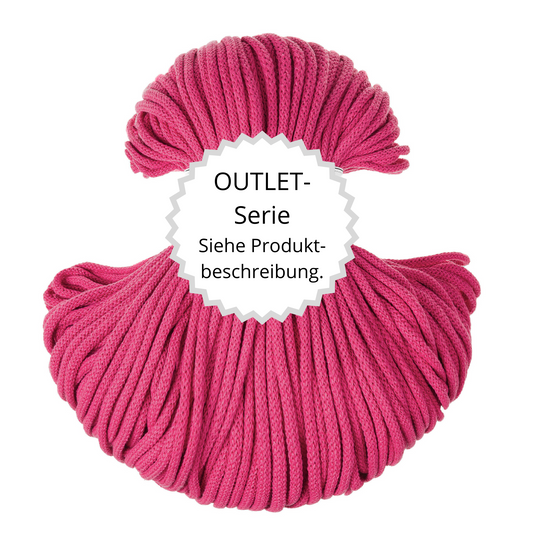 OUTLET Flechtkordel Dopamine Pink Ø 5 mm