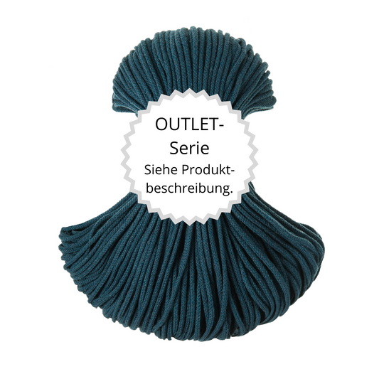 OUTLET Flechtkordel Peacock Blue Ø 3 mm
