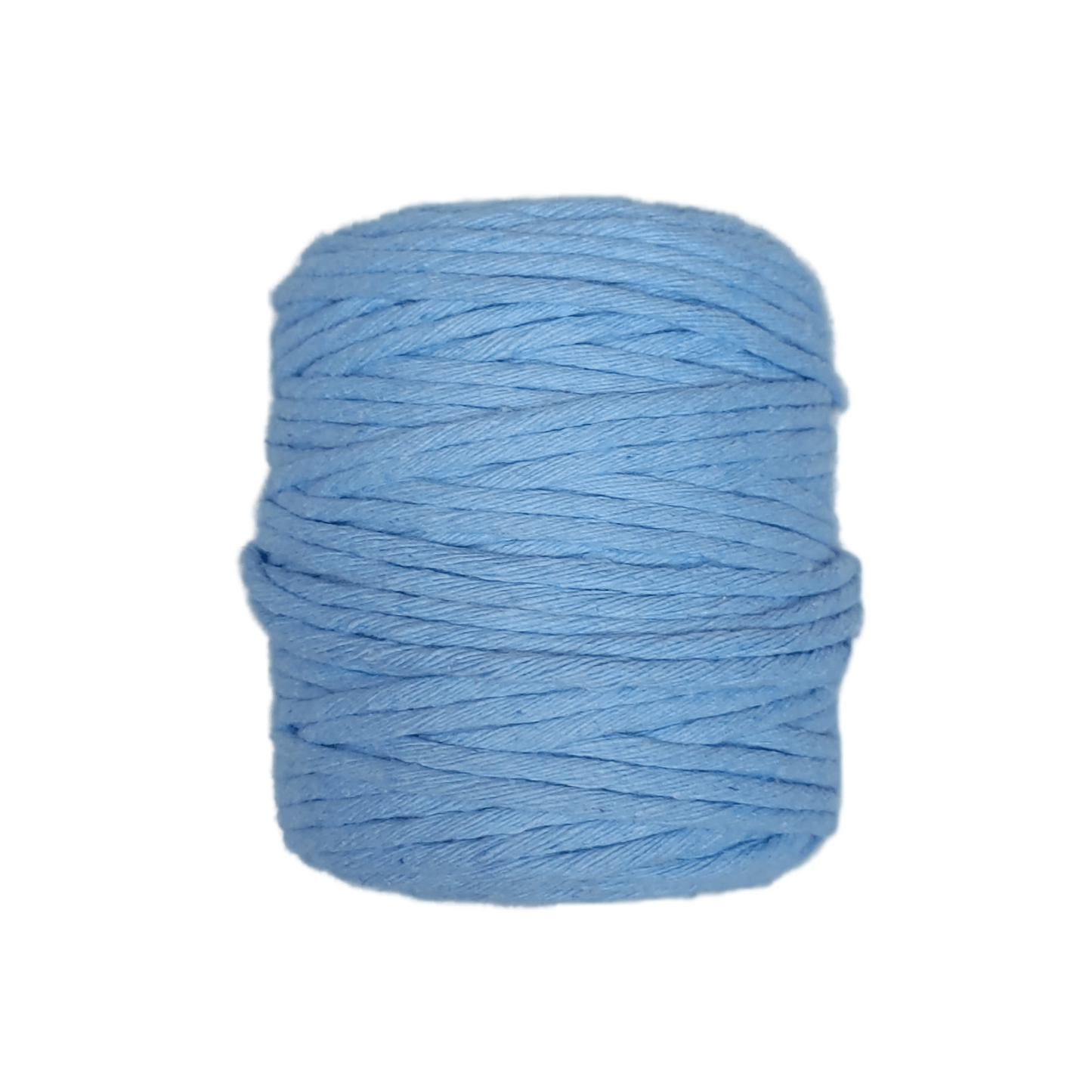 Makramee-Schnur aus Baumwolle - Blau (5 mm - 100 Meter)