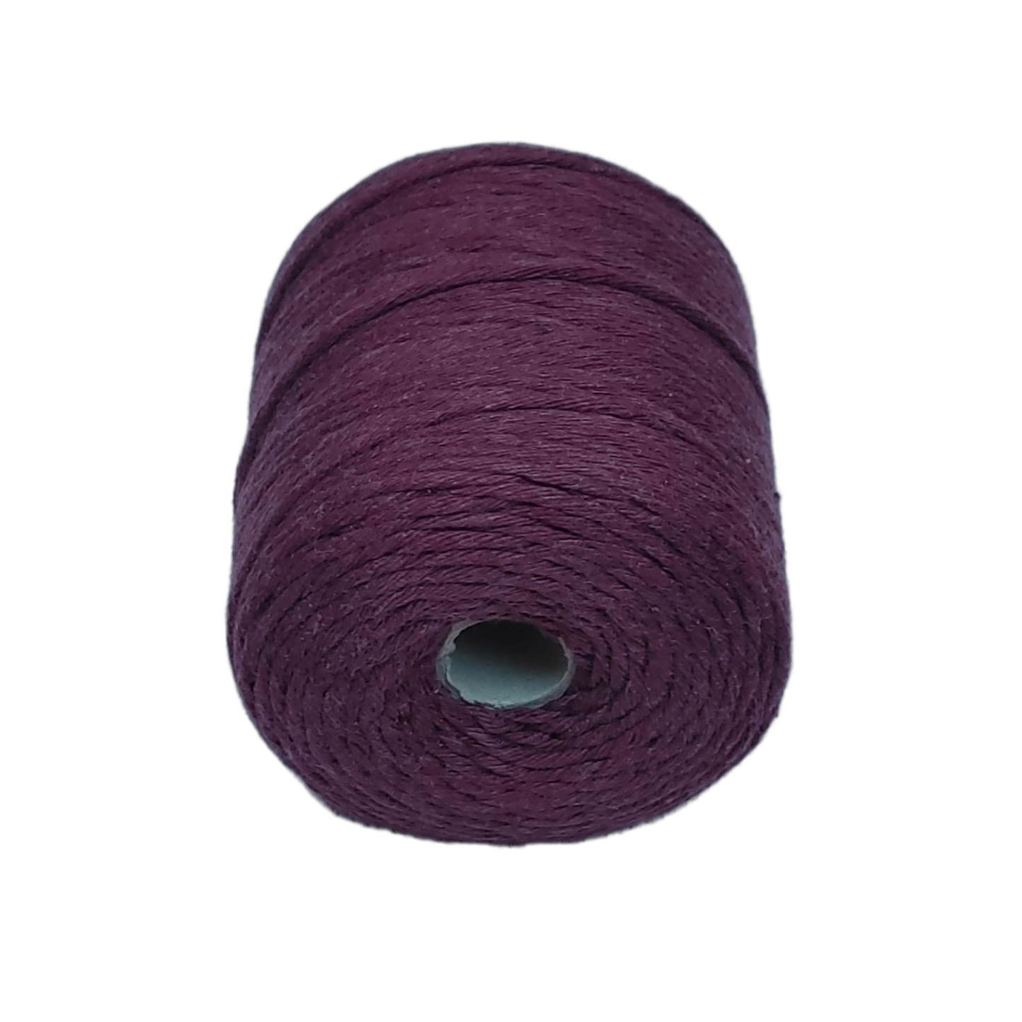 Makramee-Schnur aus Baumwolle - Rotwein (3 mm order 5 mm)