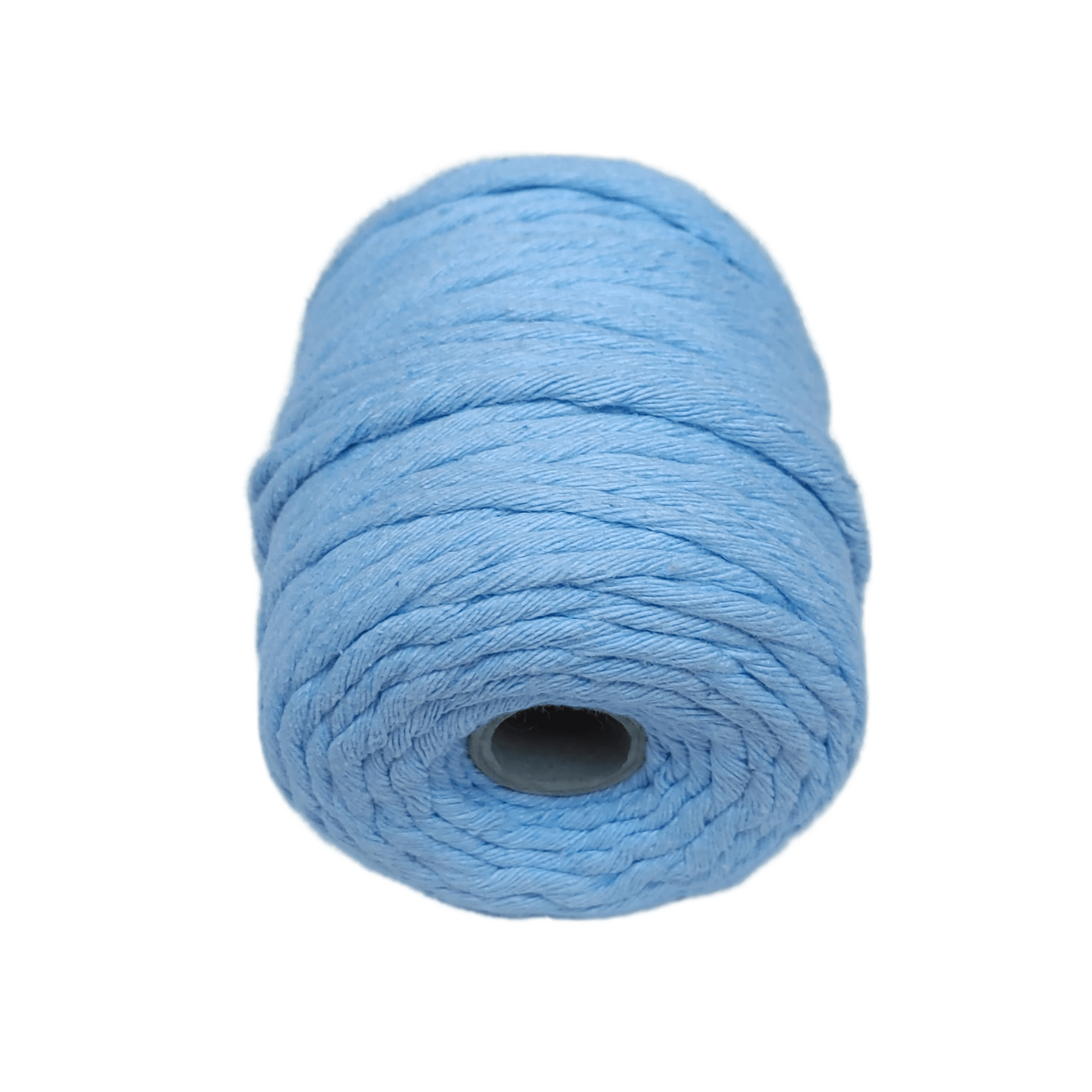 Makramee-Schnur aus Baumwolle - Blau (5 mm - 100 Meter)